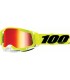 100% Racecraft 2 yellow mirror goggles