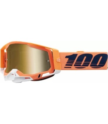 Maschera cross 100% Racecraft 2 Coral mirror