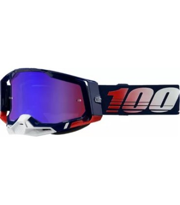 Maschera cross 100% Racecraft 2 Republic mirror