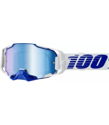 Lunettes 100% ARMEGA bleu mirroir