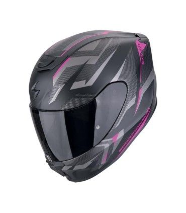 Casco moto Scorpion Exo 391 Aaxo nero opaco rosa