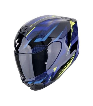 Casco moto Scorpion Exo 391 Aaxo nero blu