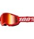 100% Strata 2 Red maschera motocross