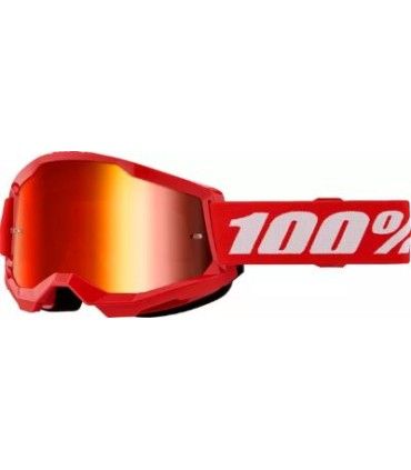 100% Strata 2 Red maschera motocross