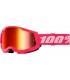 100% Strata 2 rosa specchio maschera motocross