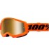 100% Strata 2 arancio specchio maschera motocross