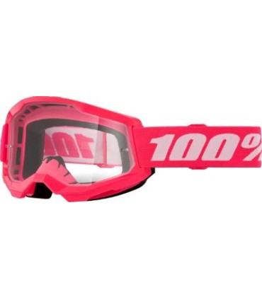 100% Strata 2 rosa maschera motocross