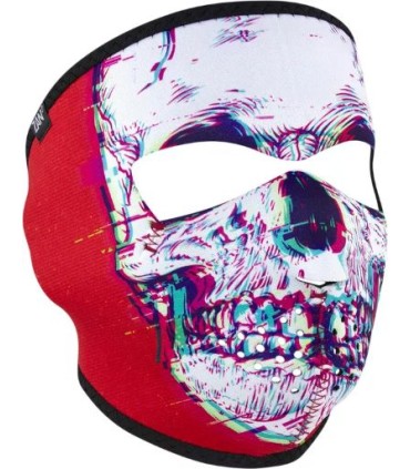 ZAN FULL FACE MASK GLITCH SKULL ONE SIZE