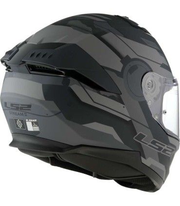 Casco LS2 FF808 Stream 2 Shadow grigio opaco