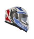 Casque moto Acerbis X-Way Graphic blanc bleu