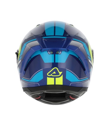 Casco moto Acerbis X-Way Graphic blu giallo