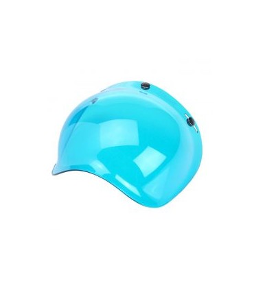 BILTWELL 3 BOTTONS BUBBLE VISOR ANTIFOG BLUE