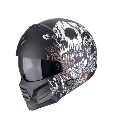 Casco Scorpion Exo Combat 2 Genesis nero opaco