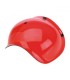 BILTWELL 3 BOTTONS BUBBLE VISOR ANTIFOG RED