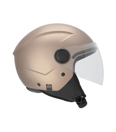 Casco jet Acerbis Brezza metallic marrone