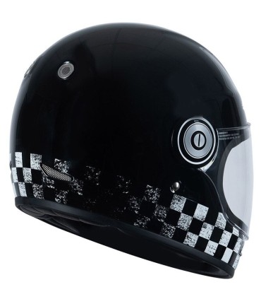 Casque custom Origine Vega Racer noir