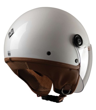 Casco Jet Tucano Urbano EL Jettin bianco marrone