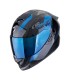 Casque intégral Scorpion Exo 1400 Evo 2 Carbon Air Platted bleu