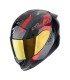 Casque intégral Scorpion Exo 1400 Evo 2 Carbon Air Platted rouge