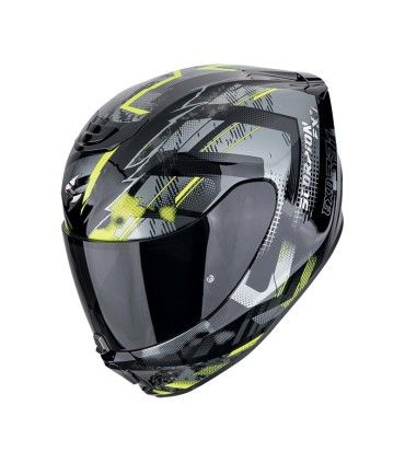 Casque moto Scorpion Exo 391 Clutter jaune