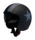 Helm Jet Moto Eleven black Star grau