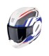 Casque Scorpion Exo Tech Evo Furio blanc bleu