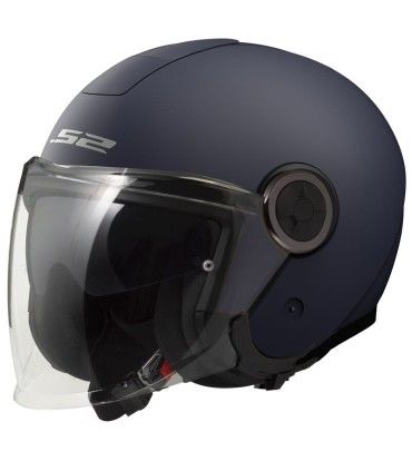 Casco jet LS2 OF620 Classy solid blu