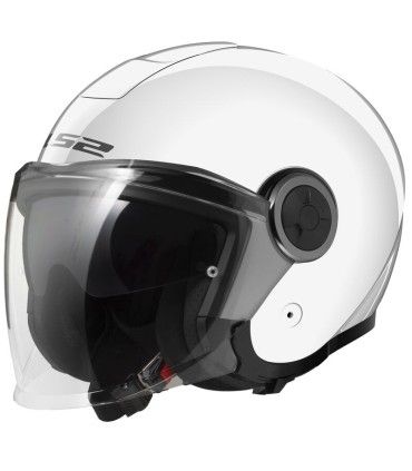 Casque jet LS2 OF620 Classy solid blanc