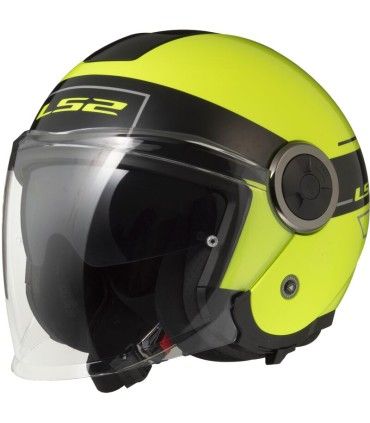 Casco jet LS2 OF620 Classy Classic giallo