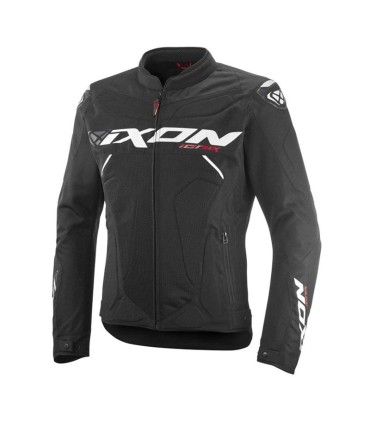 Motorrad jacke Ixon Ionix schwarz weiss