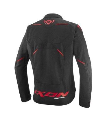 Ixon Ionix motorcycle jacket black red