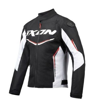 Veste moto Ixon Cordolo noir blanc