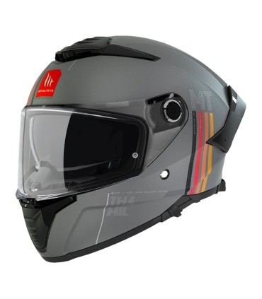 Casco moto MT Helmets SV Mill C2 grigio opaco