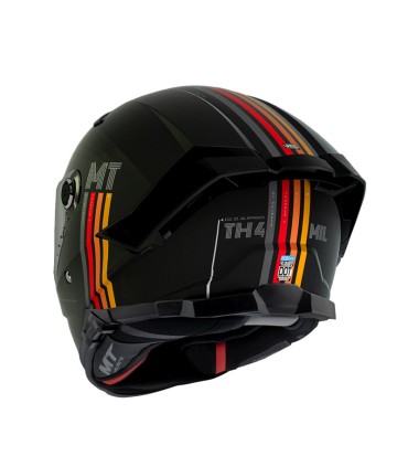 Casco moto MT Helmets SV Mil A11 nero opaco