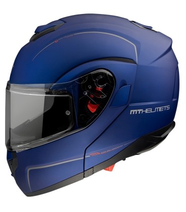 MT Helmets Atom SV A7 solid blu opaco