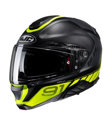 Casco apribile moto Hjc Rpha 91 Rafino giallo