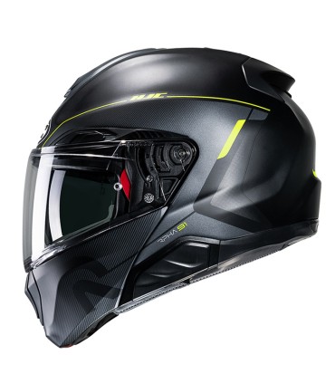 Casque modulaire Hjc Rpha 91 Combust jaune