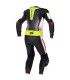 Leather suit Kangaroo Spyke Aragon race black red fluo