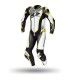 Leather suit Kangaroo Spyke Aragon race white yellow