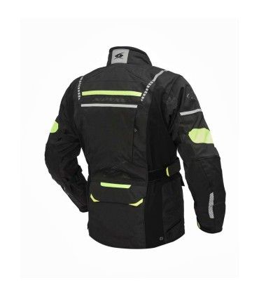 Veste moto Spyke Compass Dry tecno noir jaune