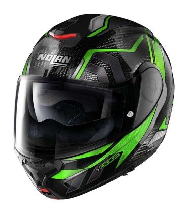 Casco Nolan X-1005 Sandglas Carbon verde