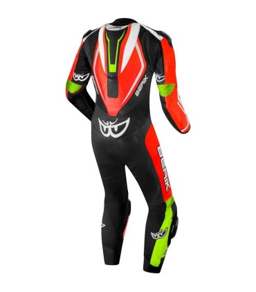 Berik Kangaroo mix black red leather suit