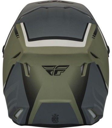 Casco motocross Fly Racing Kinetic Vision verde opaco