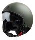 Casque Jet Motocubo Beetle vert army