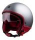 Casco Jet Motocubo Beetle titanio opaco