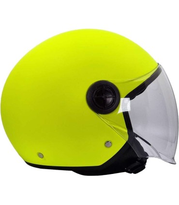 Casco jet BHR 832 MInimal giallo opaco