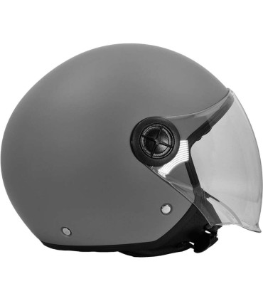 Casco jet BHR 832 MInimal grigio opaco