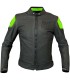 Giacca in pelle Berik Lj Sport Classic nera verde