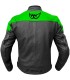 Berik Lj Sport Classic black green leather jacket