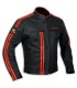 A-Pro Bandidos leather jacket black orange